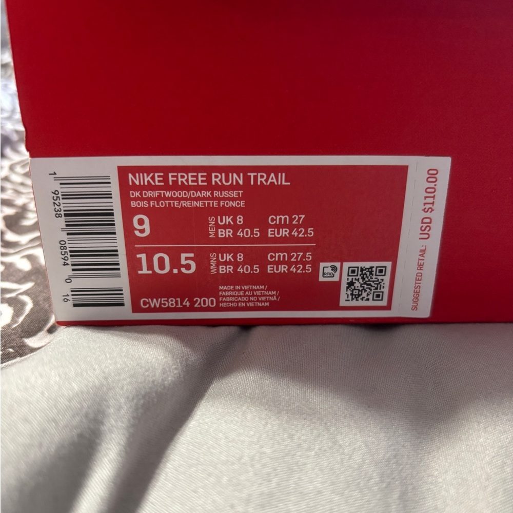 Nike Free Run Trail Dark Driftwood - Picture 9 of 9